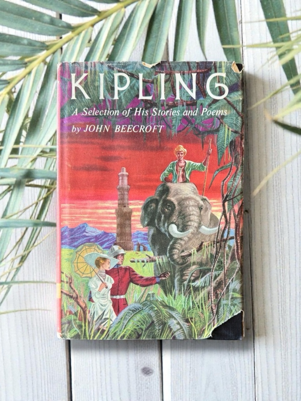 Vintage 1956 Kipling: A Selection of His Stories and Poems Hardcover Book